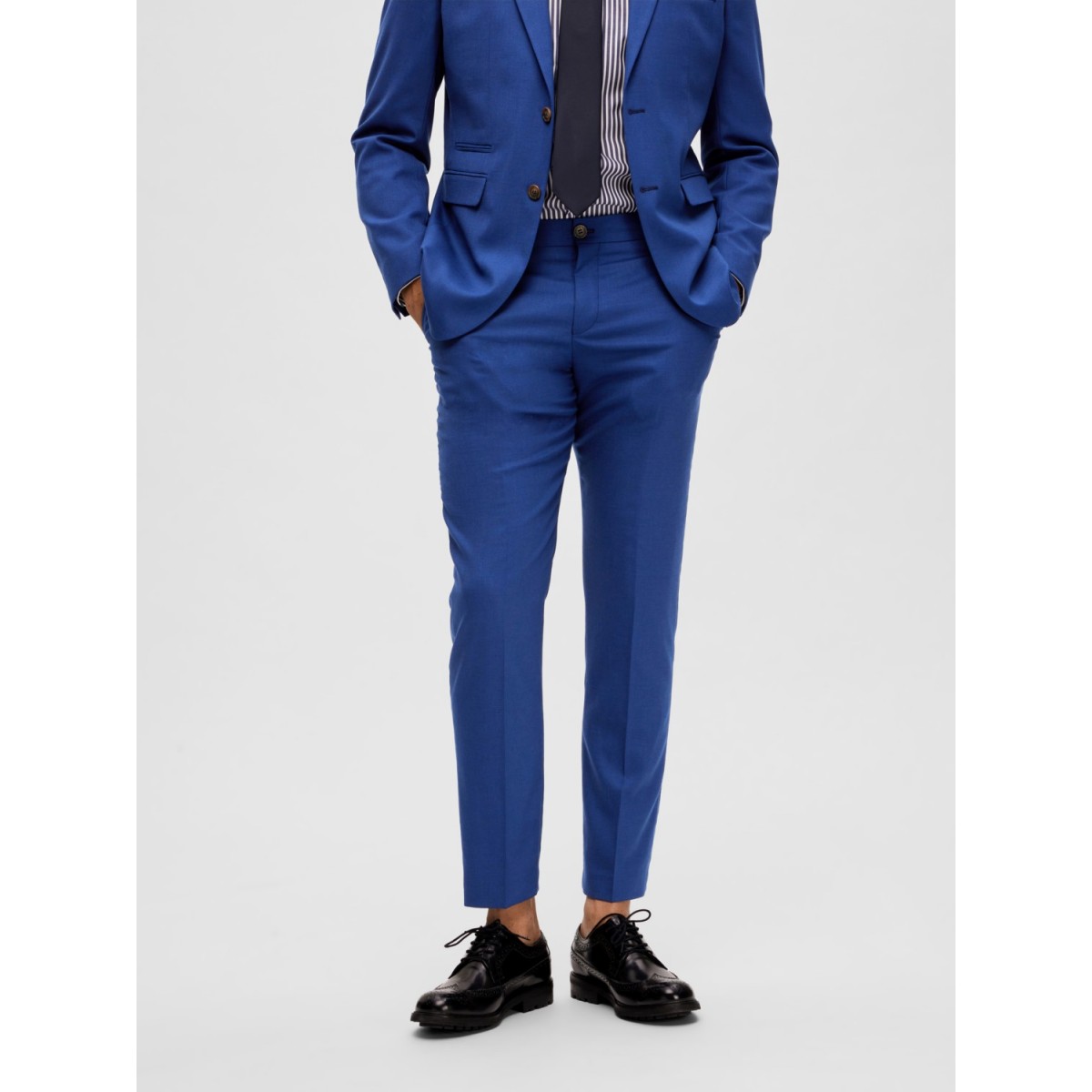 Selected - Pantalon costume bleu roi foncé