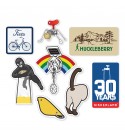 Kikkerland - Lot de 8 stickers