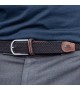 BillyBelt - Ceinture élastique tressée Taupe