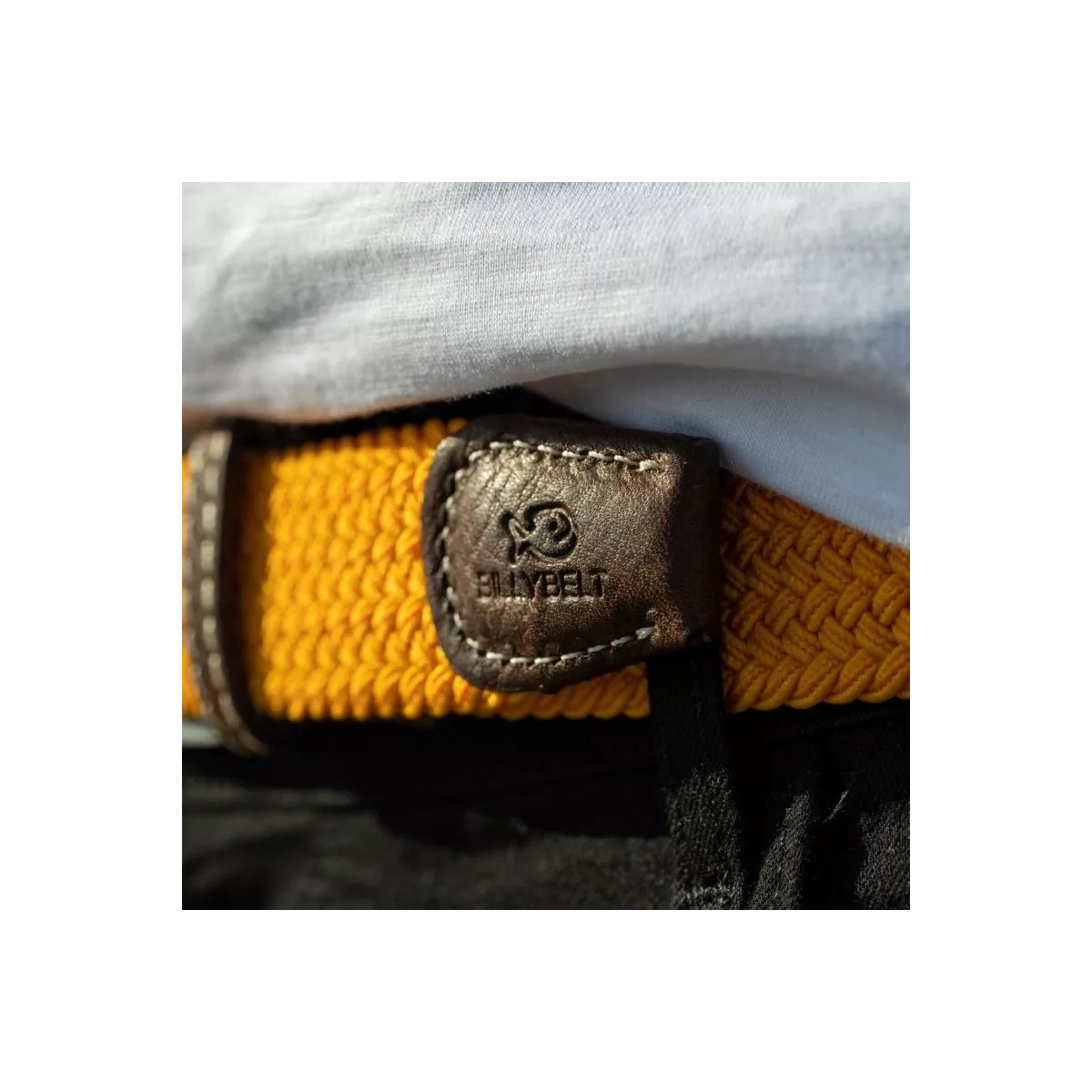 BillyBelt - Ceinture élastique tressée orange