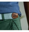 BillyBelt - Ceinture élastique tressée bleue arctique