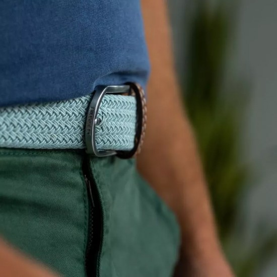 BillyBelt - Ceinture élastique tressée bleue arctique 2