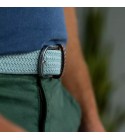 BillyBelt - Ceinture élastique tressée bleue arctique