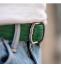 BillyBelt - Ceinture élastique tressée verte
