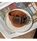 BillyBelt - Ceinture élastique tressée caramel