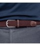 BillyBelt - Ceinture élastique tressée marron