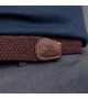 BillyBelt - Ceinture élastique tressée marron