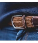 BillyBelt - Ceinture élastique tressée marron camel