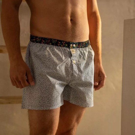 BillyBelt - Caleçon coton bio Billy Flores