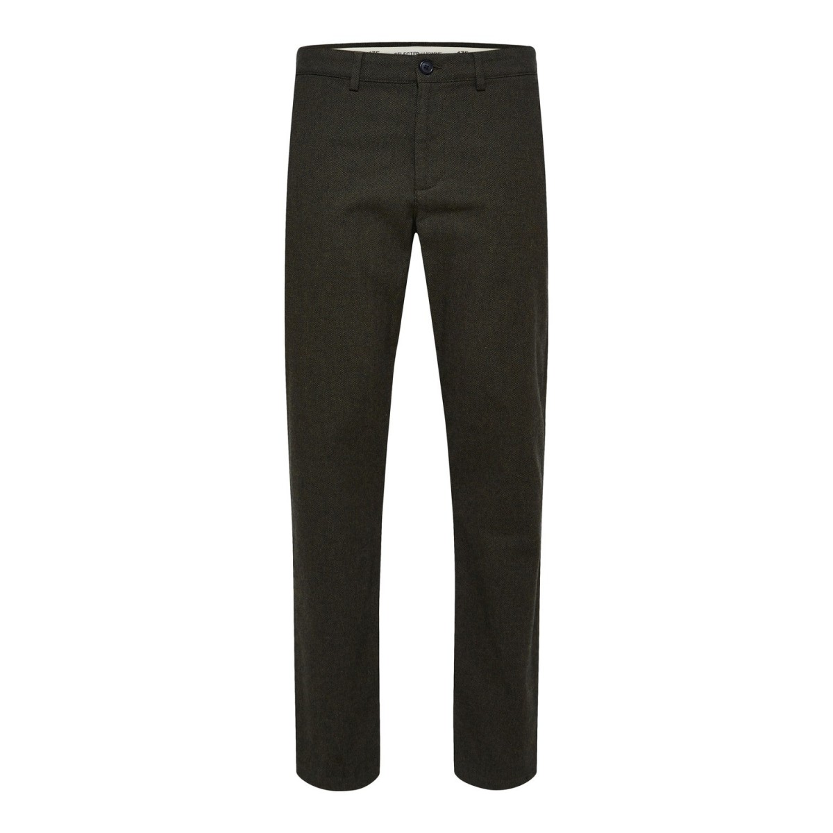 Selected homme - Pantalon ajusté vert foncé