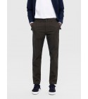 Selected homme - Pantalon ajusté vert foncé