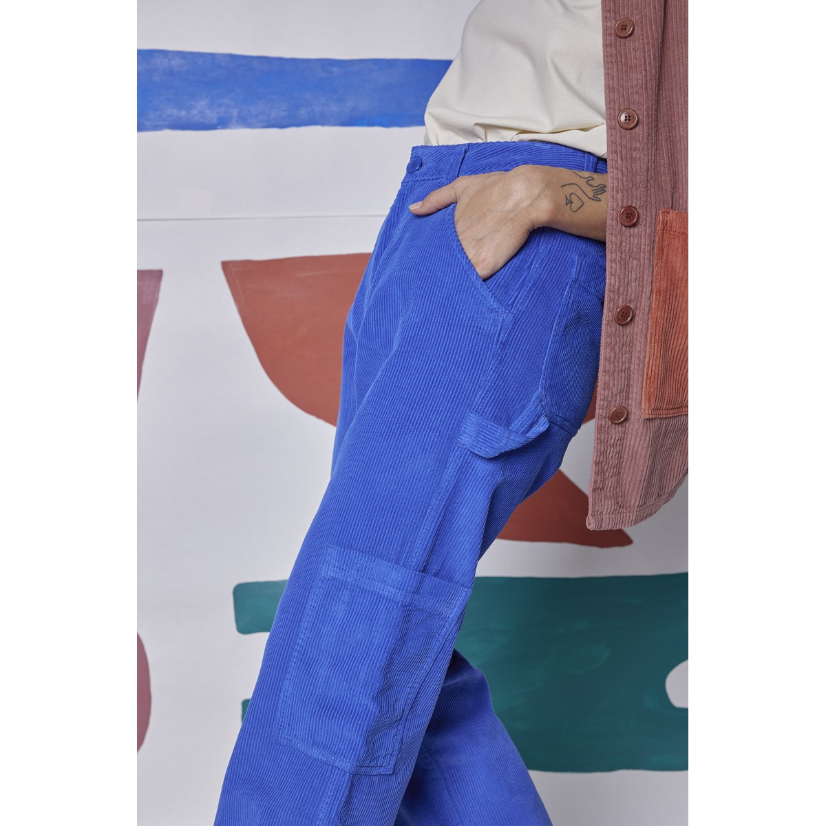 Graine Clothing - Pantalon bleu Klein