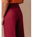 Grace et Mila - Pantalon large rose foncé