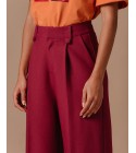 Grace et Mila - Pantalon large rose foncé