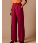 Grace et Mila - Pantalon large rose foncé