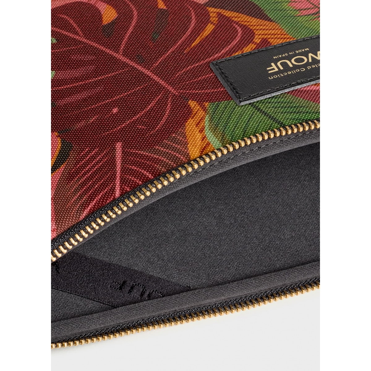 Wouf - Housse recyclée Feuillages pour ordinateur 15" 16"