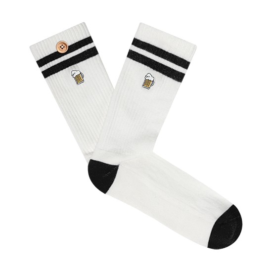 Cabaia - Chaussettes homme blanches