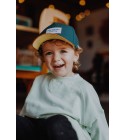 Hello Hossy - Casquette enfant en feutrine vert canard