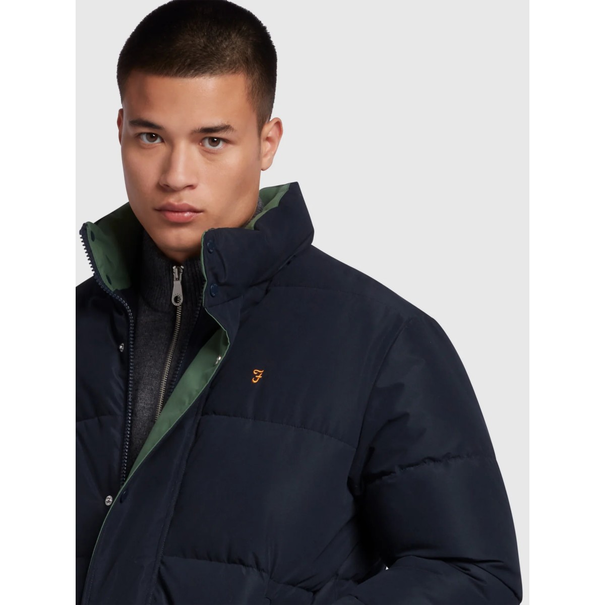 FARAH - Doudoune bleu marine