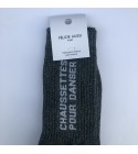 Félicie Aussi - Chaussettes pour danser femme lurex anthracite
