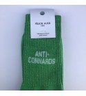 Félicie Aussi - Chaussettes femme Anti-connards lurex verte