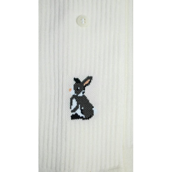 Alfredo Gonzales - Chaussettes blanches avec un lapin