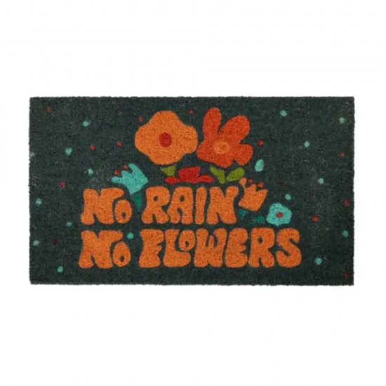 Fisura - Paillasson rectangulaire 'No rain, no flowers'