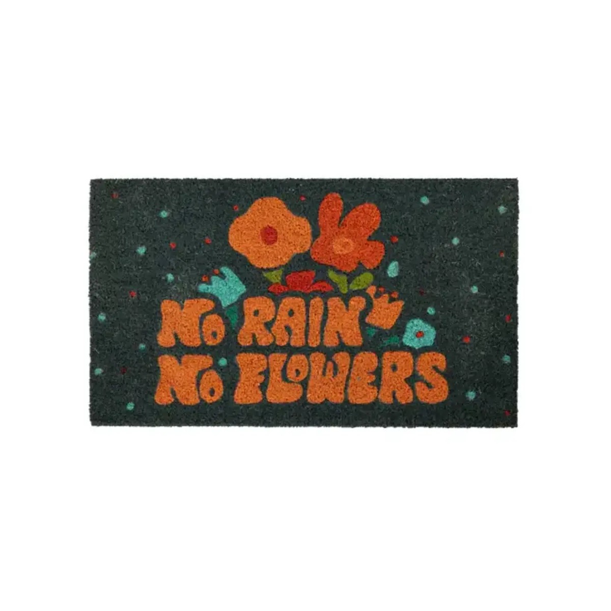 Fisura - Paillasson rectangulaire 'No rain, no flowers'