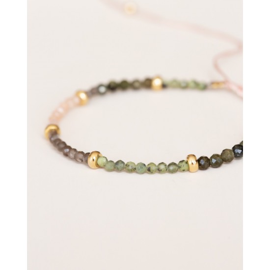 Muja Juma - Bracelet de perles en pierres Agate rouge