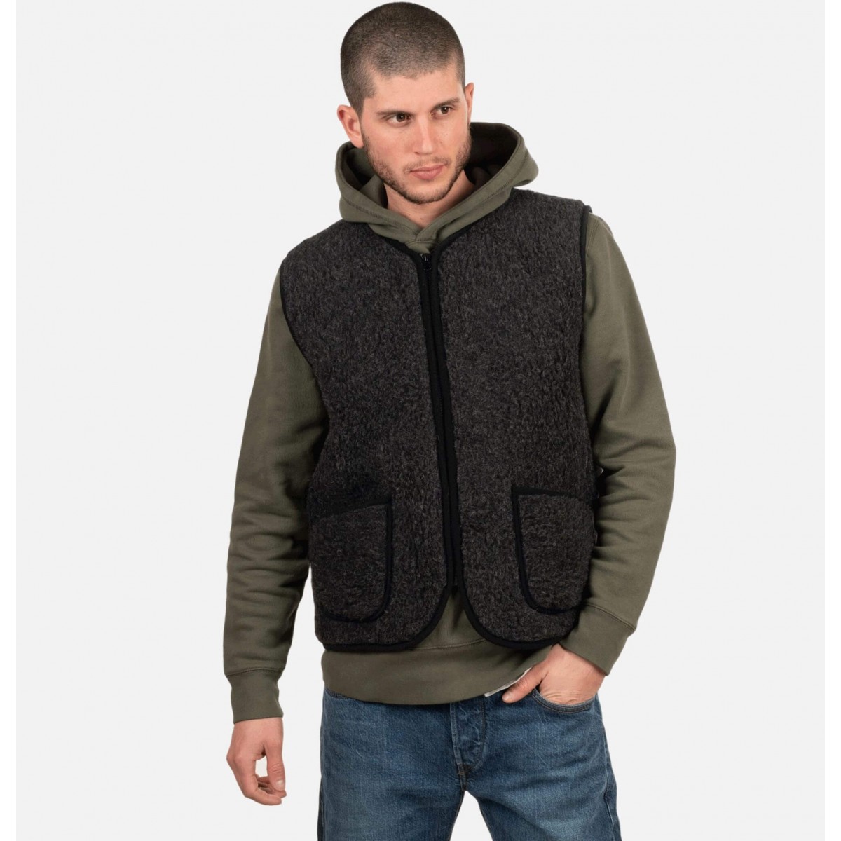 Coldbreaker - Gilet en laine noir