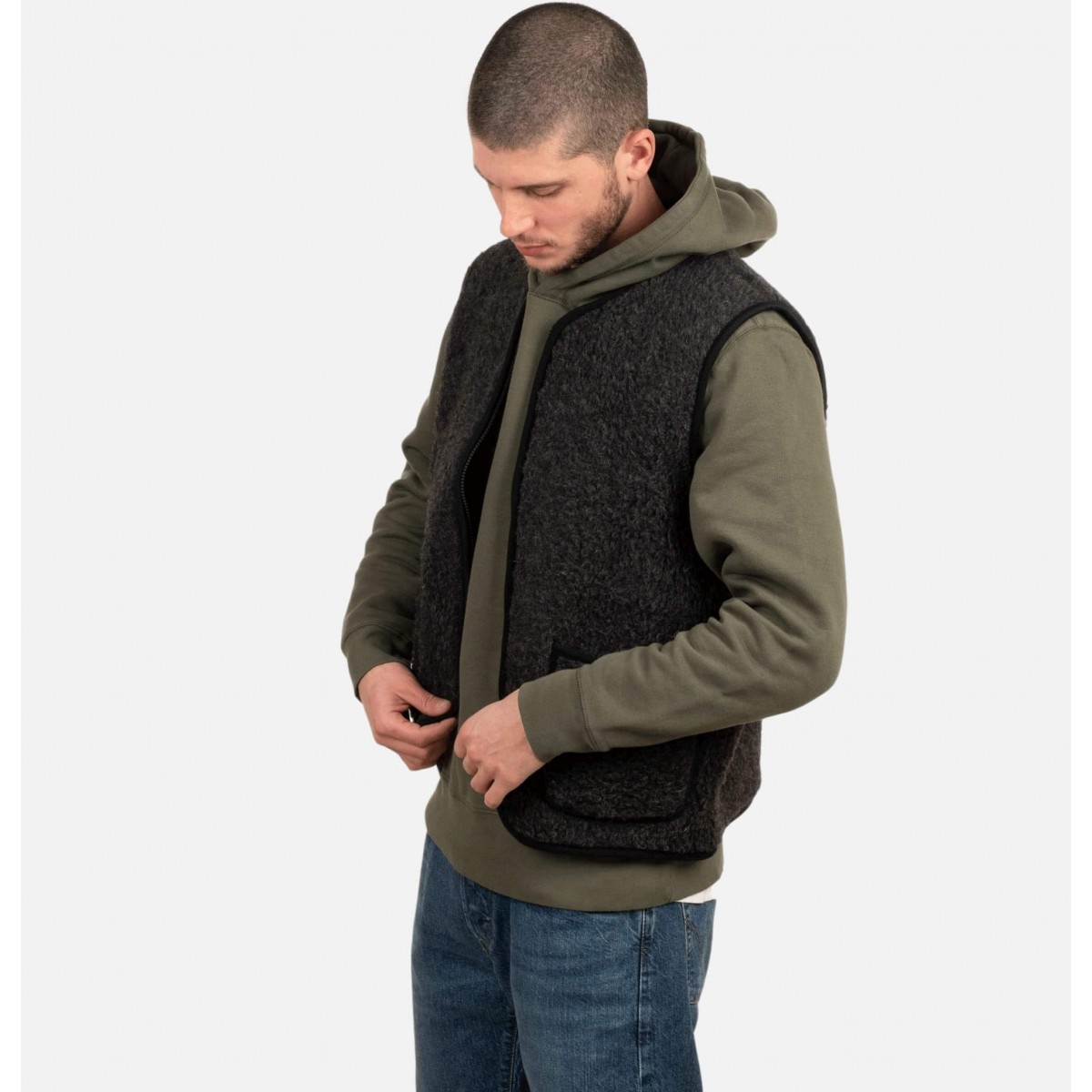 Coldbreaker - Gilet en laine noir