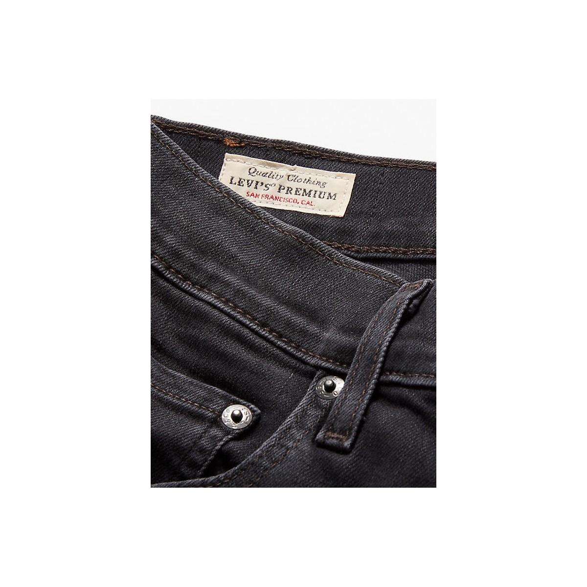 Levi's - Jean gris Ribcage straight ankle