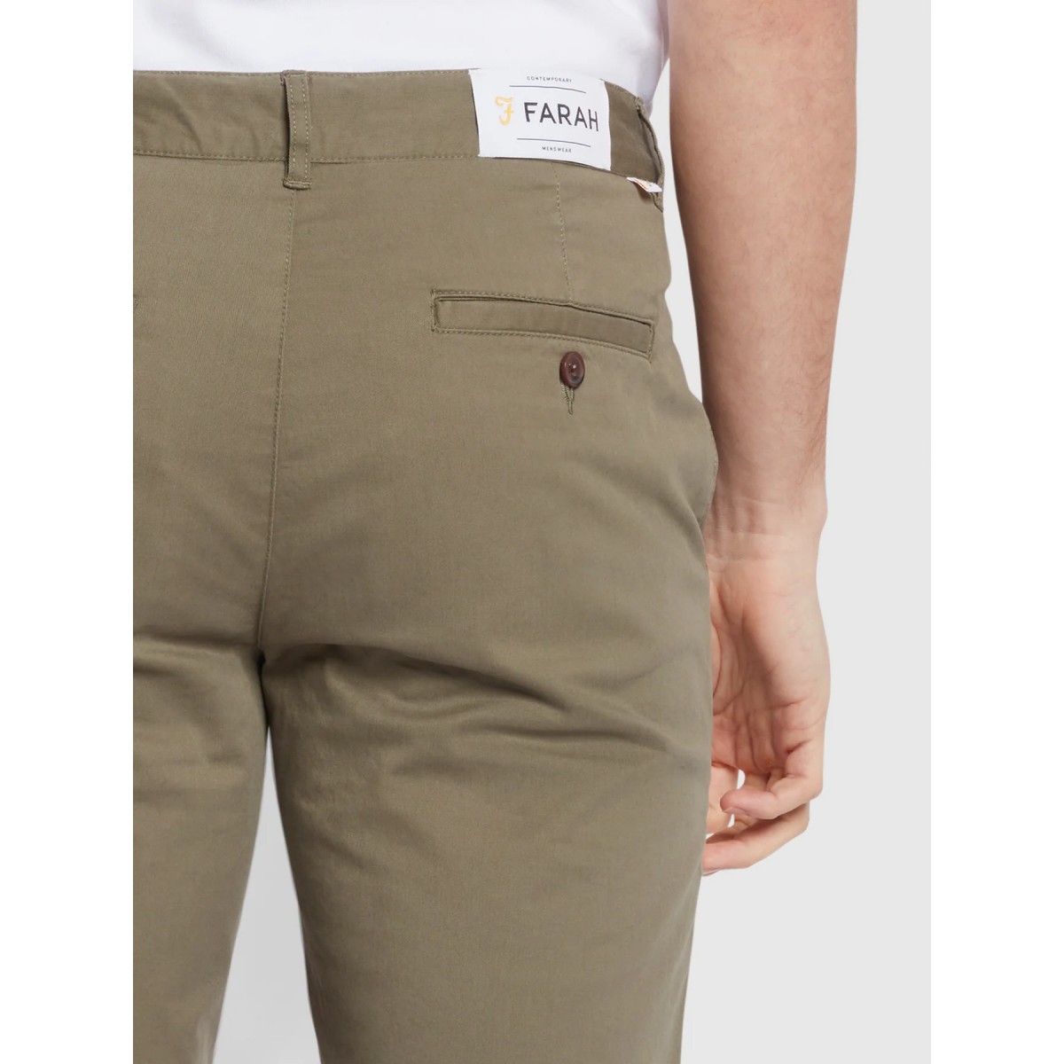 FARAH - Short vert kaki