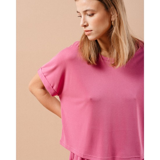 Grace et Mila - T-shirt rose ample
