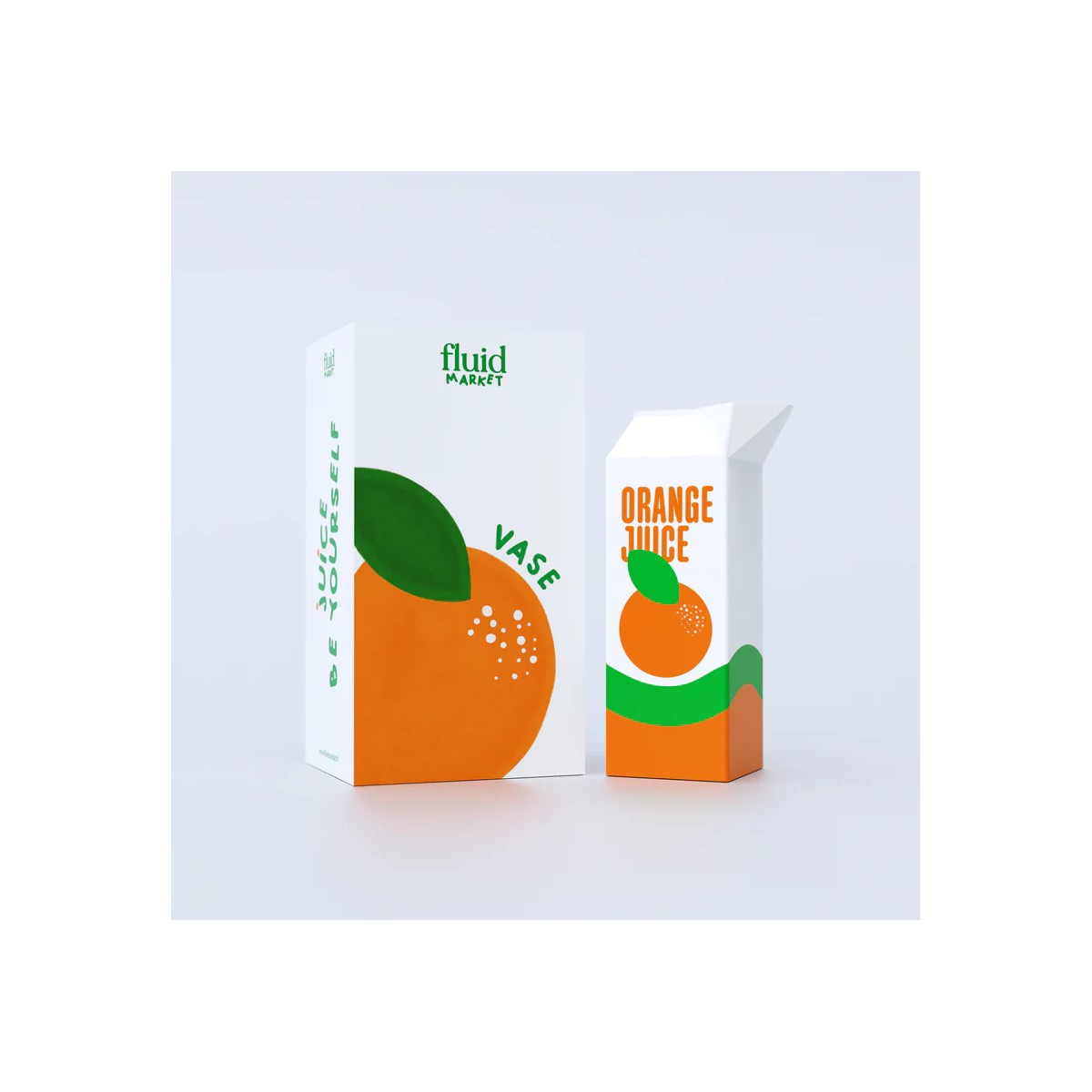 Sass & Belle - Vase sculpture terrazzo brique rouge