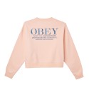 OBEY - Sweat bleu à capuche