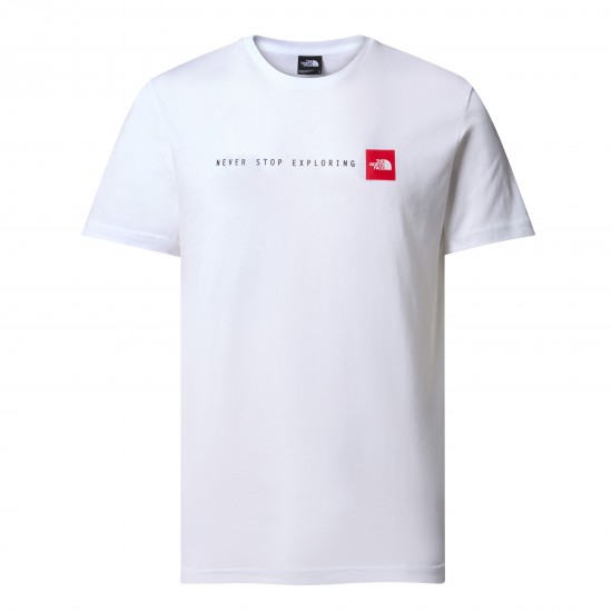 THE NORTH FACE - T-shirt blanc never stop exploring