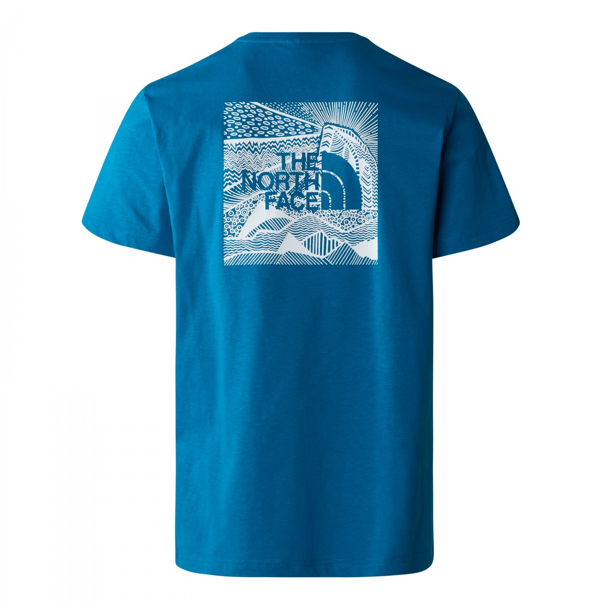 THE NORTH FACE - T-shirt bleu imprimé