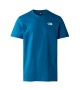 THE NORTH FACE - T-shirt bleu imprimé