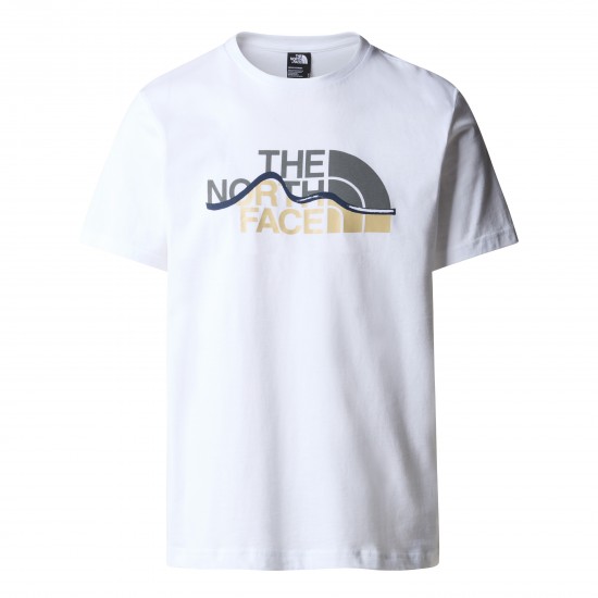 THE NORTH FACE - T-shirt Mountain Line blanc