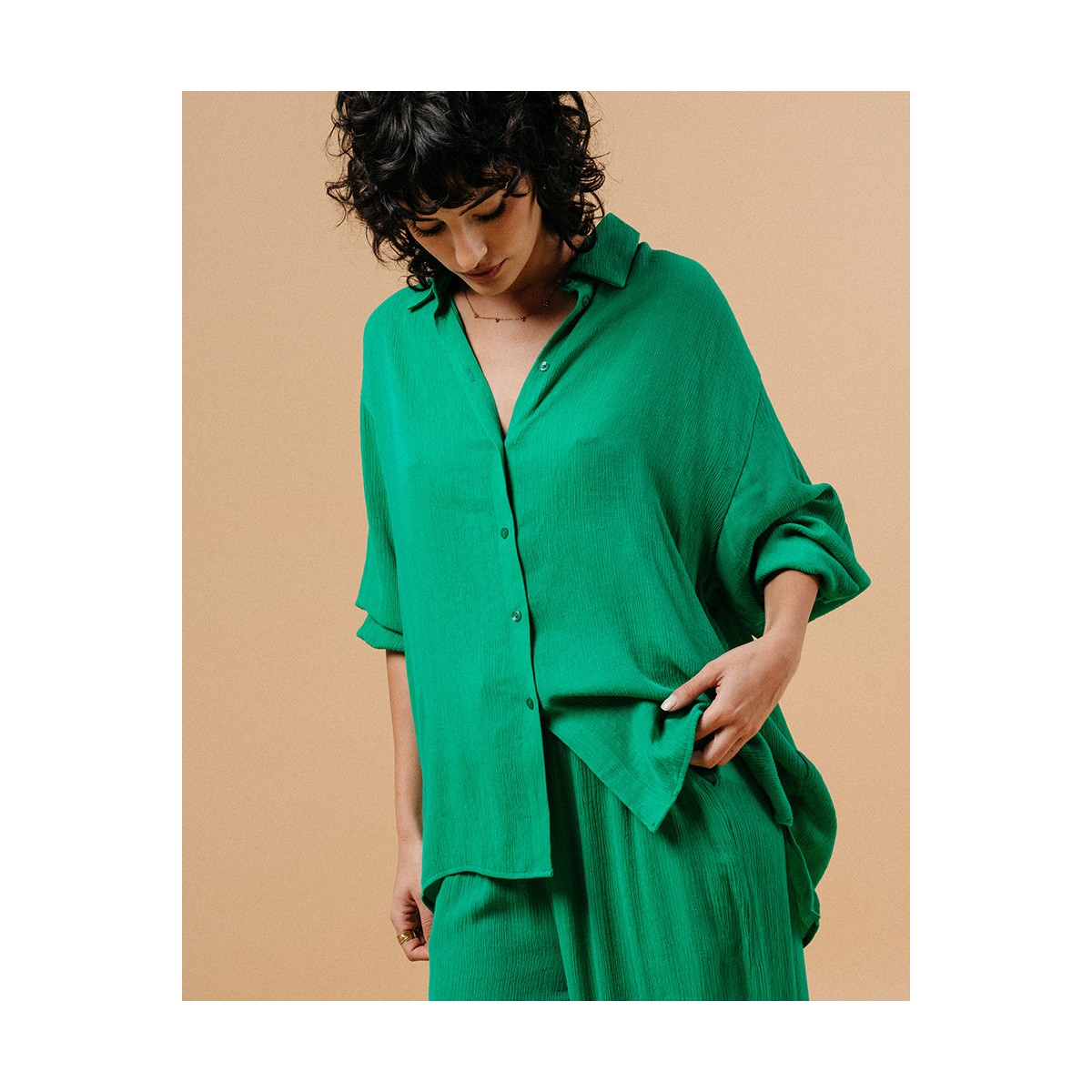 Grace et Mila - Chemise verte