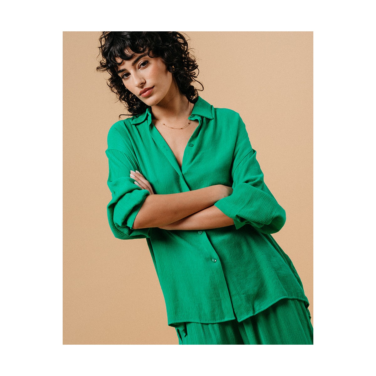 Grace et Mila - Chemise verte