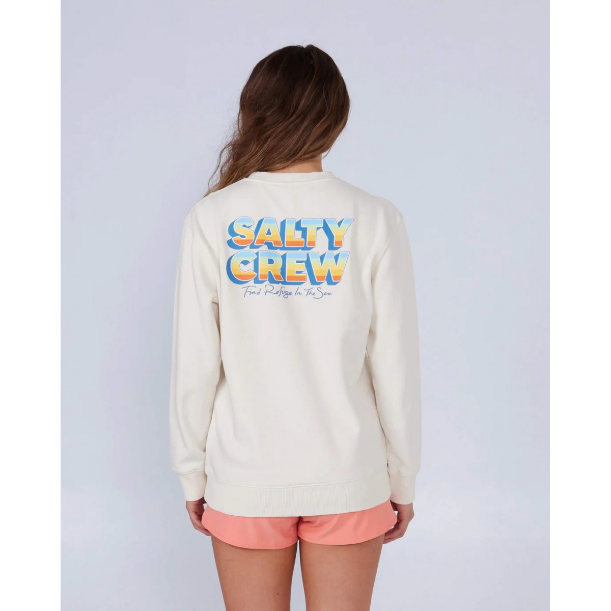 Salty Crew - Sweat crème pour femme