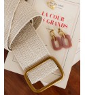 Grace et Mila - Ceinture élastique beige