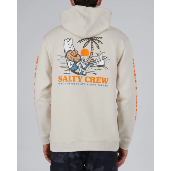 Salty Crew - Sweat à capuche Siesta crème
