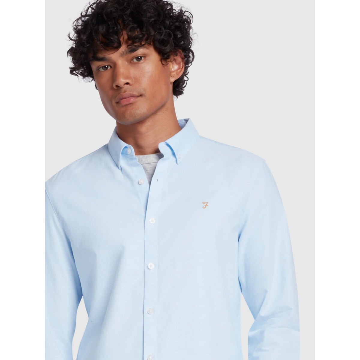 FARAH - Chemise bleu ciel