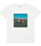 Bask in the sun - T-shirt blanc skateurs