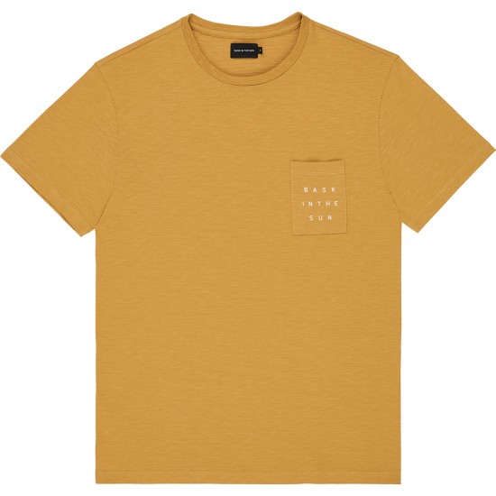 Bask in the sun - T-shirt jaune avec poche 2