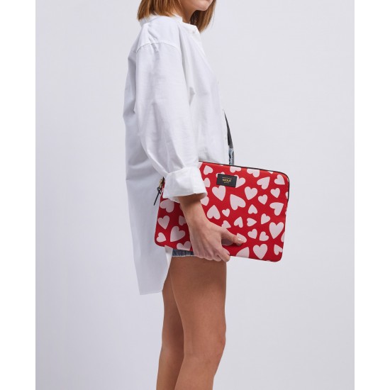 Wouf - Housse recyclée Coeurs roses pour ordinateur 13" 2