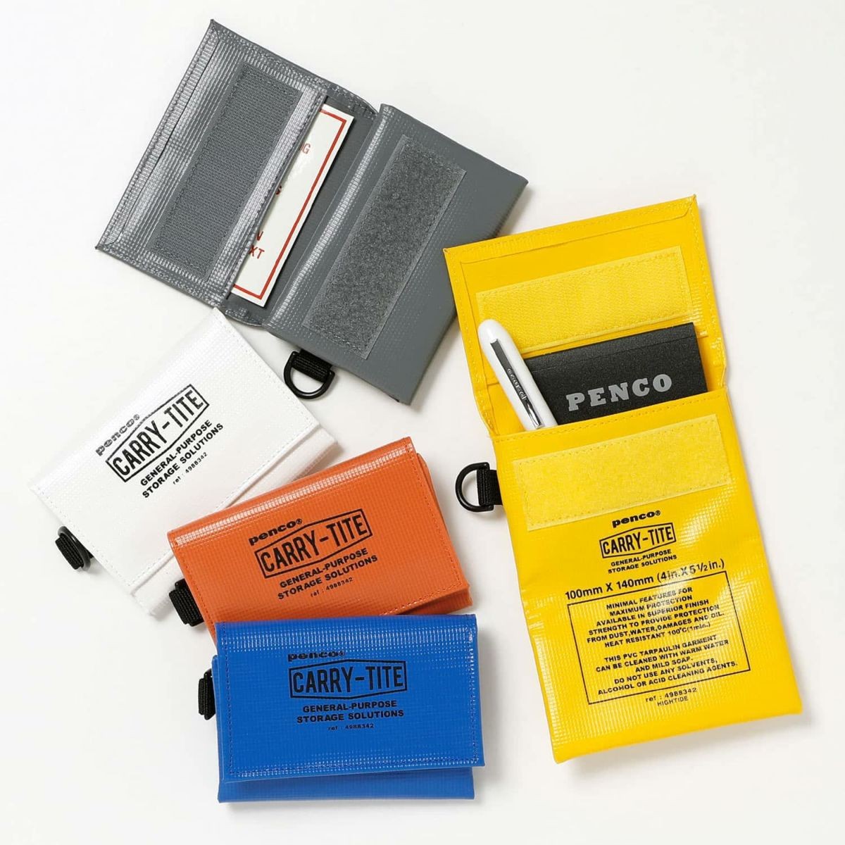 Penco - Portefeuille en bâche orange